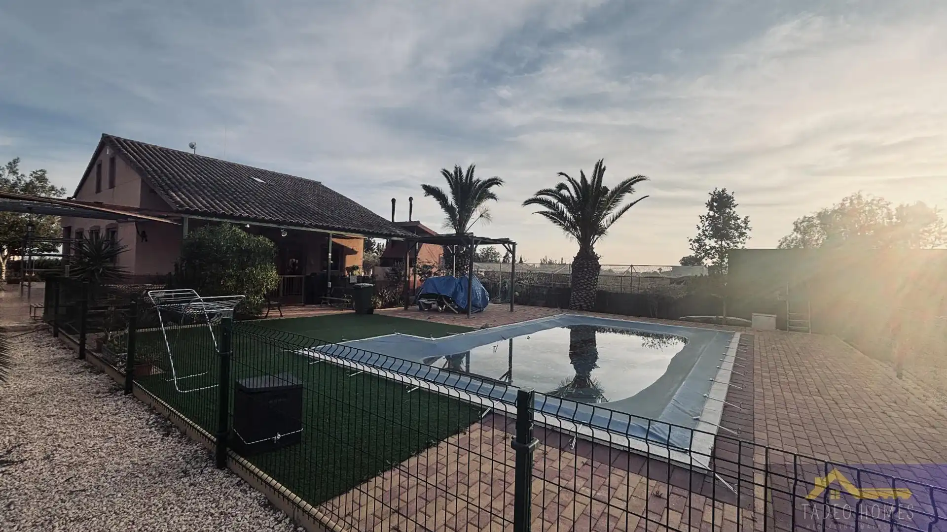 Swimming pool of Country homes for sale in  Murcia Capital  with Air Conditioner, Heating and Terrace