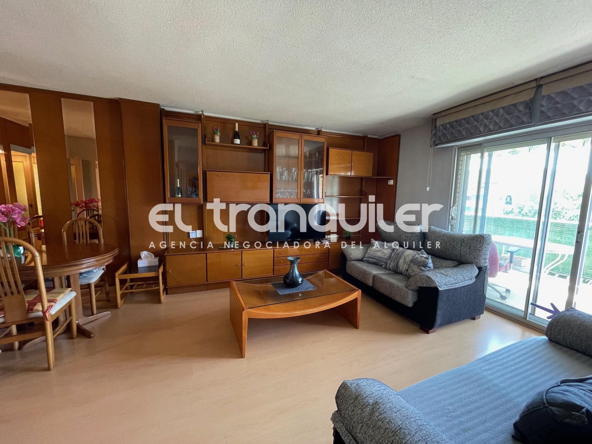 Living room of Flat to rent in Alcalá de Henares  with Parquet flooring, Terrace and Furnished