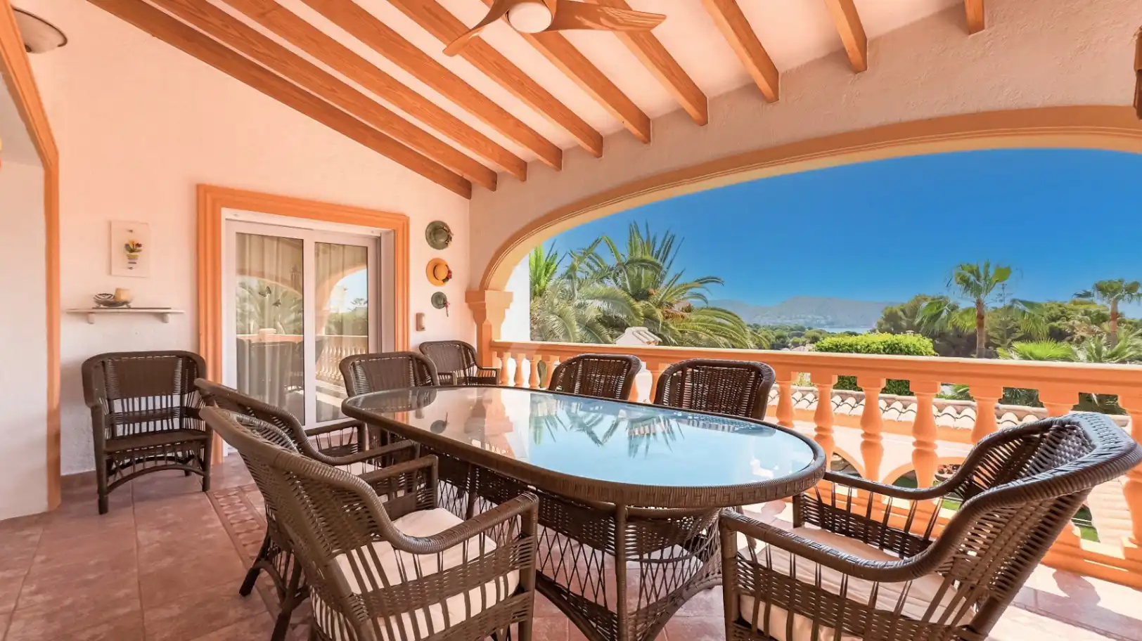 Terraza de Casa o chalet en venta en Moraira con Aire acondicionado, Calefacción y Jardín privado