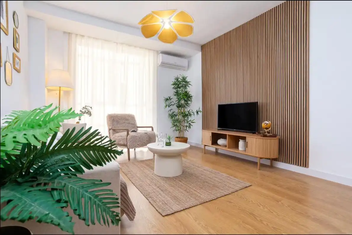 Sala de estar de Piso en venta en Málaga con Aire acondicionado, Calefacción y Parquet