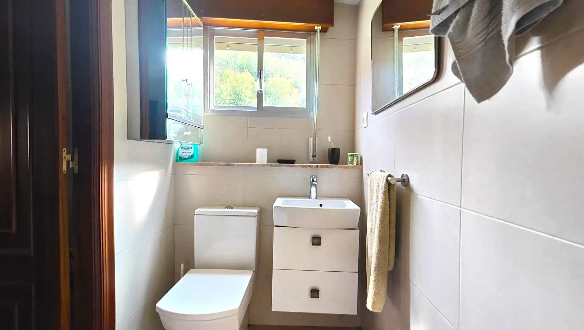 Bany de Casa o xalet en venda en Santiago de Compostela  amb Jardí privat i Moblat