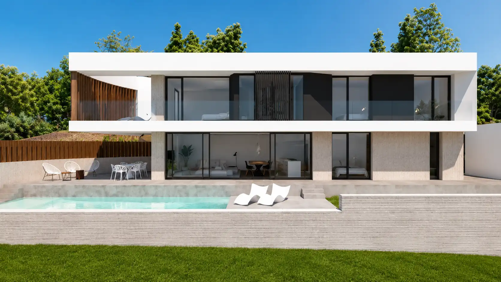 Casa con piscina en venta en reis 52