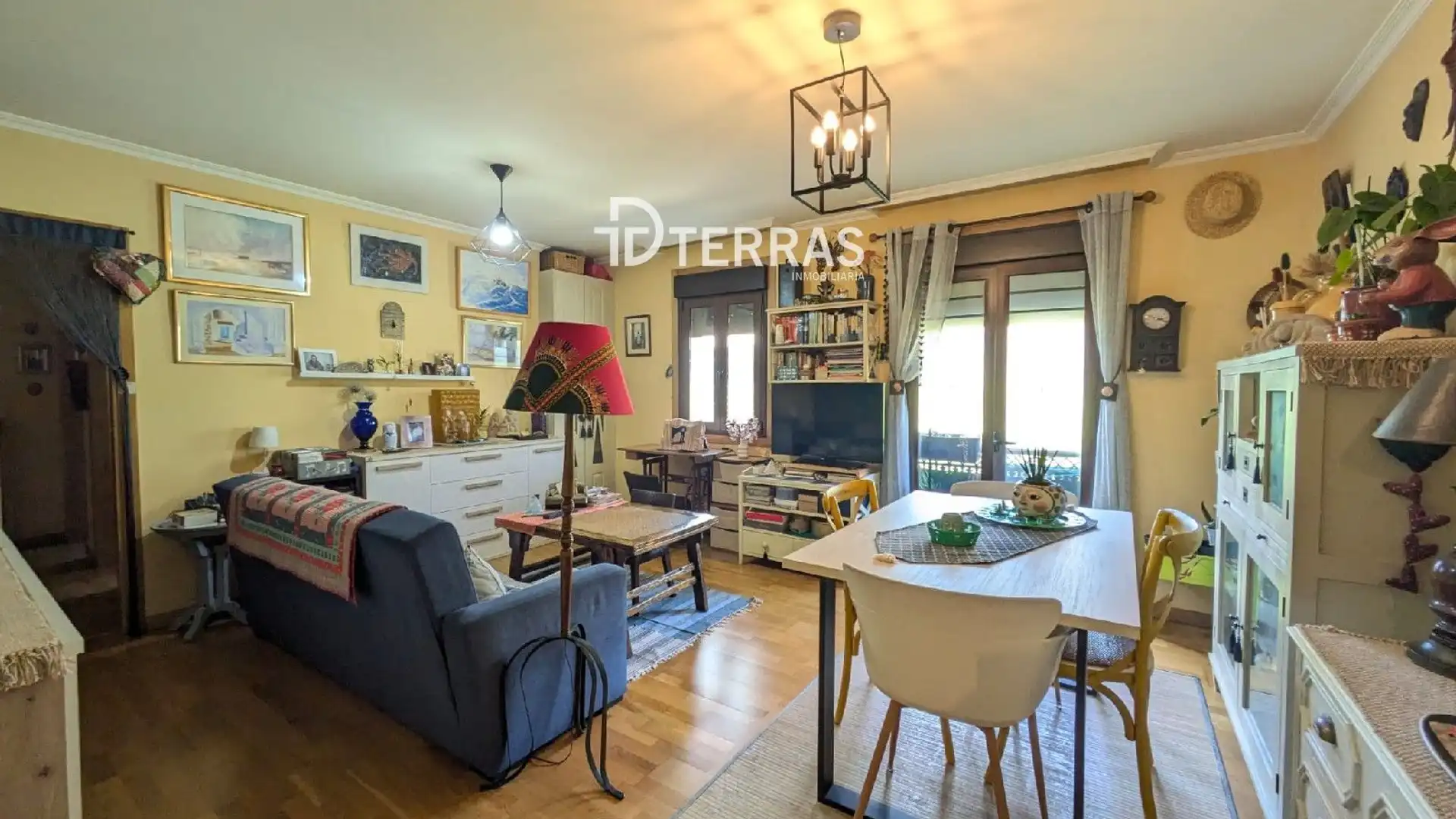 Living room of Flat for sale in Campo Lameiro  with Heating, Storage room and Furnished