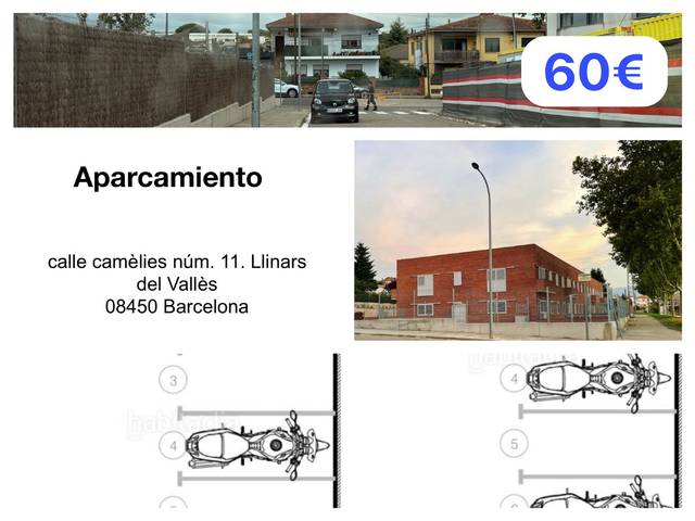 Garaje en Alquiler en Carrer Camèlies, 11 en Llinars del Vallès