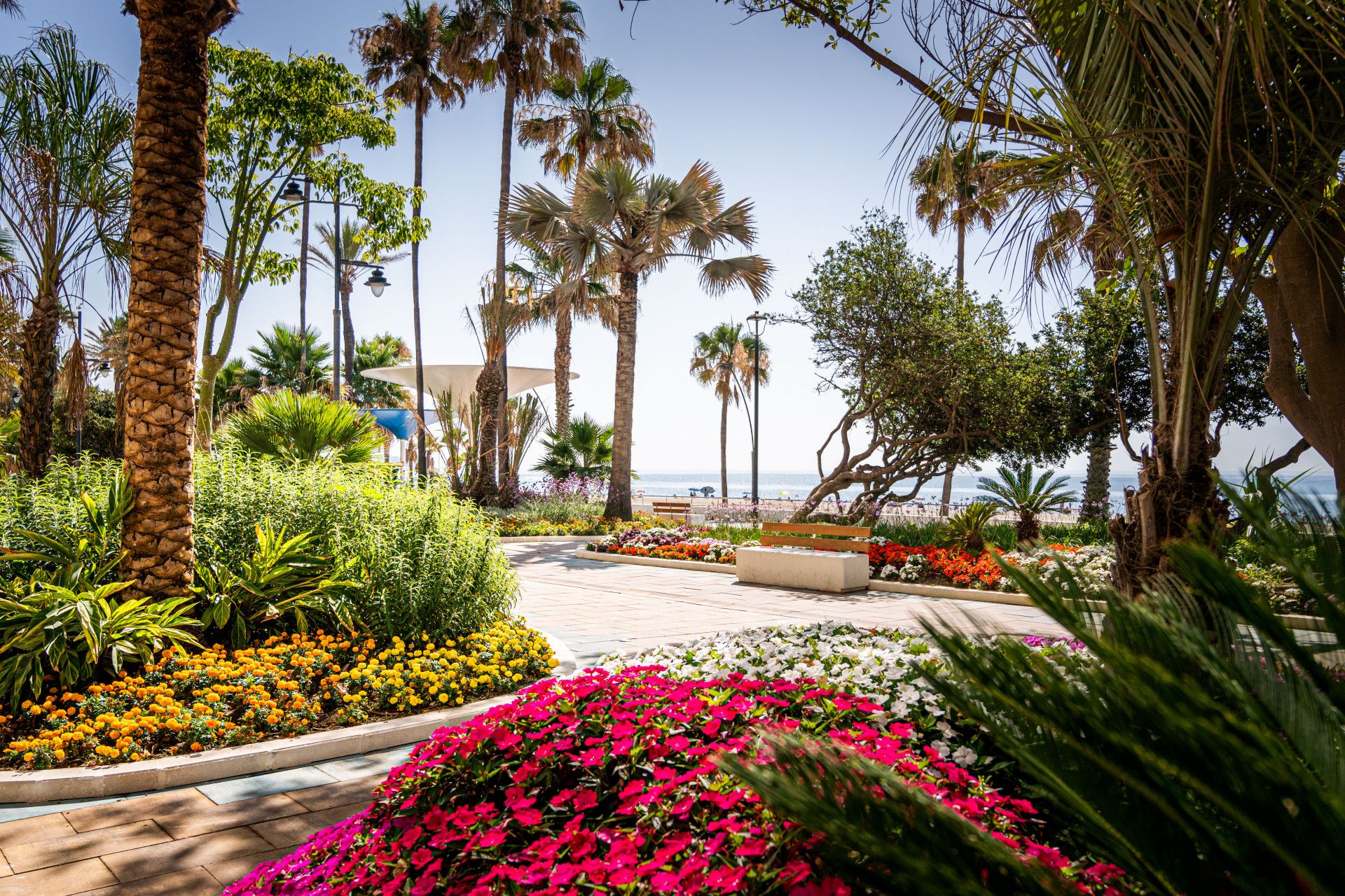 Jardí de Apartament en venda en Estepona amb Terrassa, Moblat i Internet