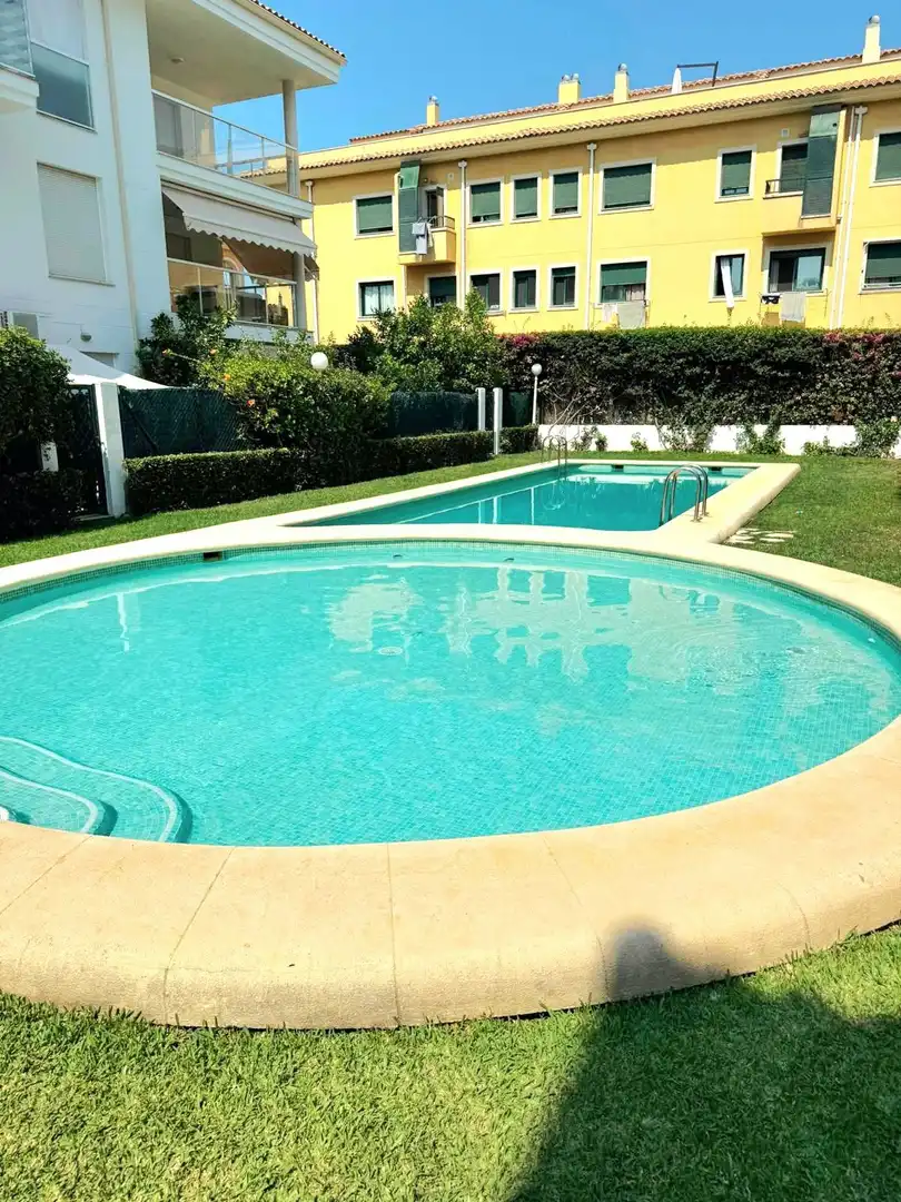 Schwimmbecken von Wohnung zur Miete in Jávea / Xàbia mit Klimaanlage, Heizung und Terrasse