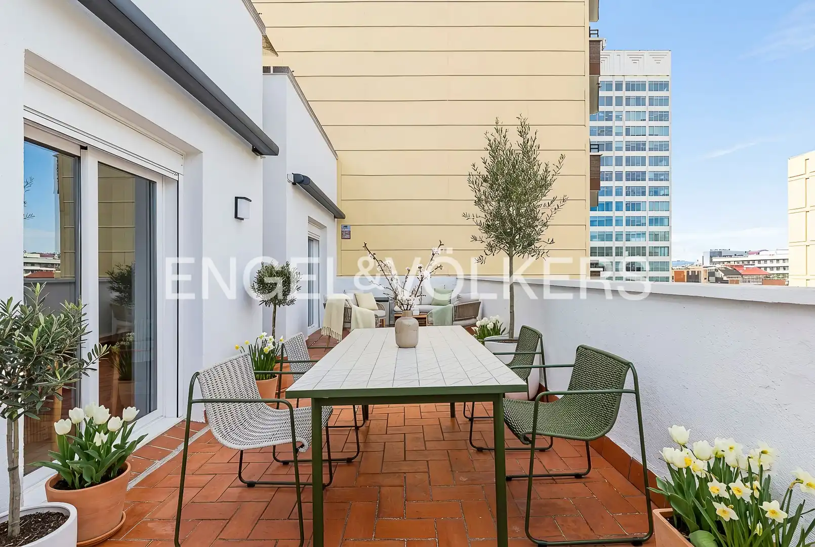Terraza de Ático de alquiler en Barcelona con Aire acondicionado, Calefacción y Parquet