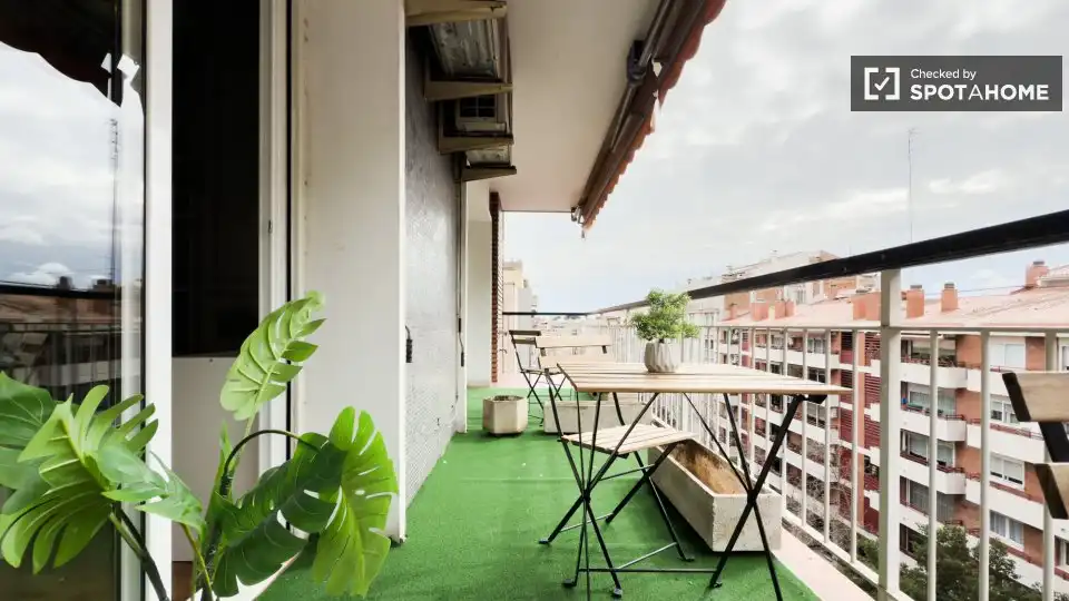 Terrace of Flat for rent in Barcelona  with Air Conditioner, Heating and Furnished