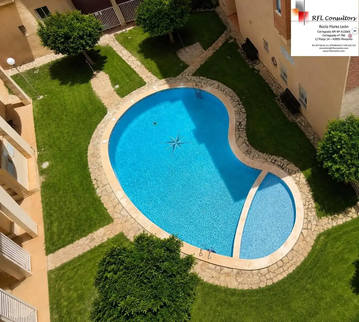 Schwimmbecken von Wohnungen zum Verkauf in Torreblanca mit Privatgarten, Terrasse und Abstellraum