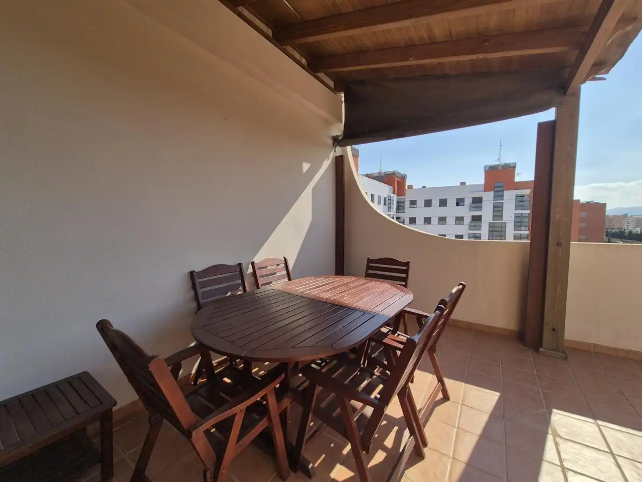 Terrassa de Pis de lloguer en Elche / Elx amb Aire condicionat, Calefacció i Piscina comunitària