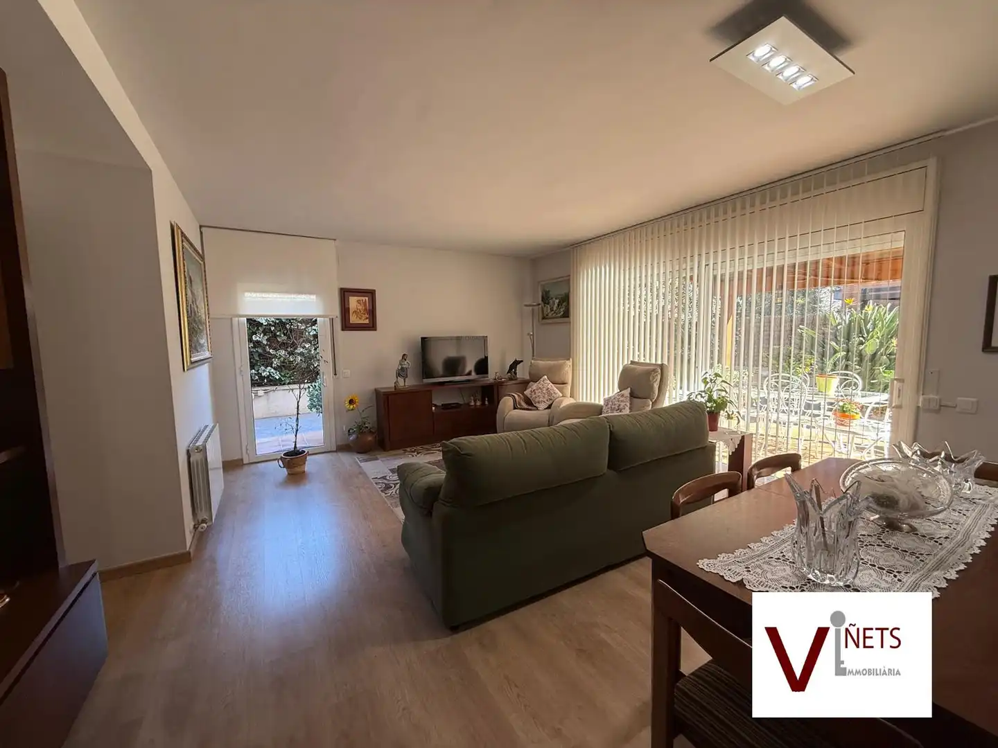 Wohnzimmer von Erdgeschoss zum Verkauf in La Garriga mit Heizung, Privatgarten und Parkett