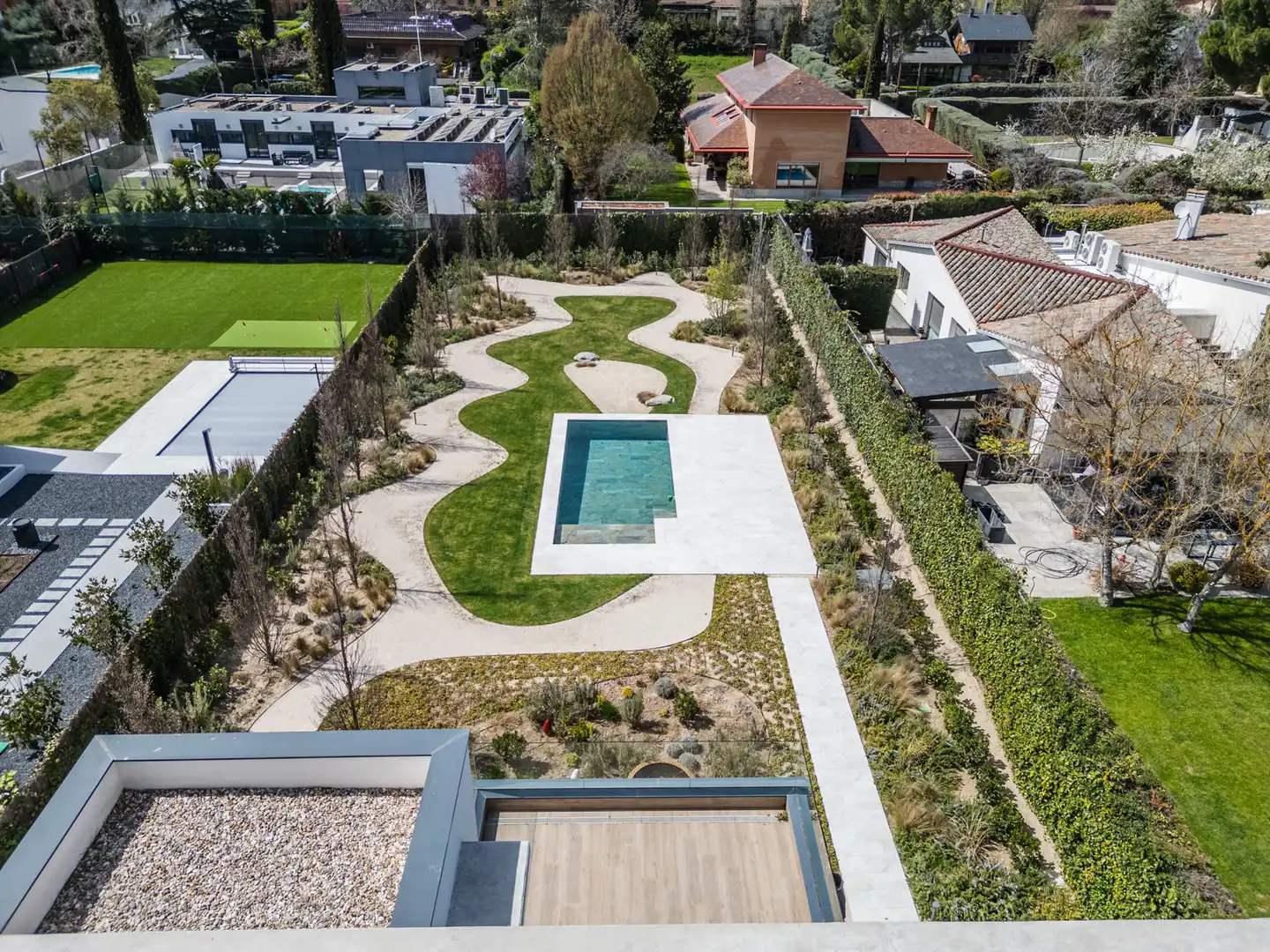 Garden of Houses for sale in Villanueva de la Cañada  with Air Conditioner, Heating and Private garden