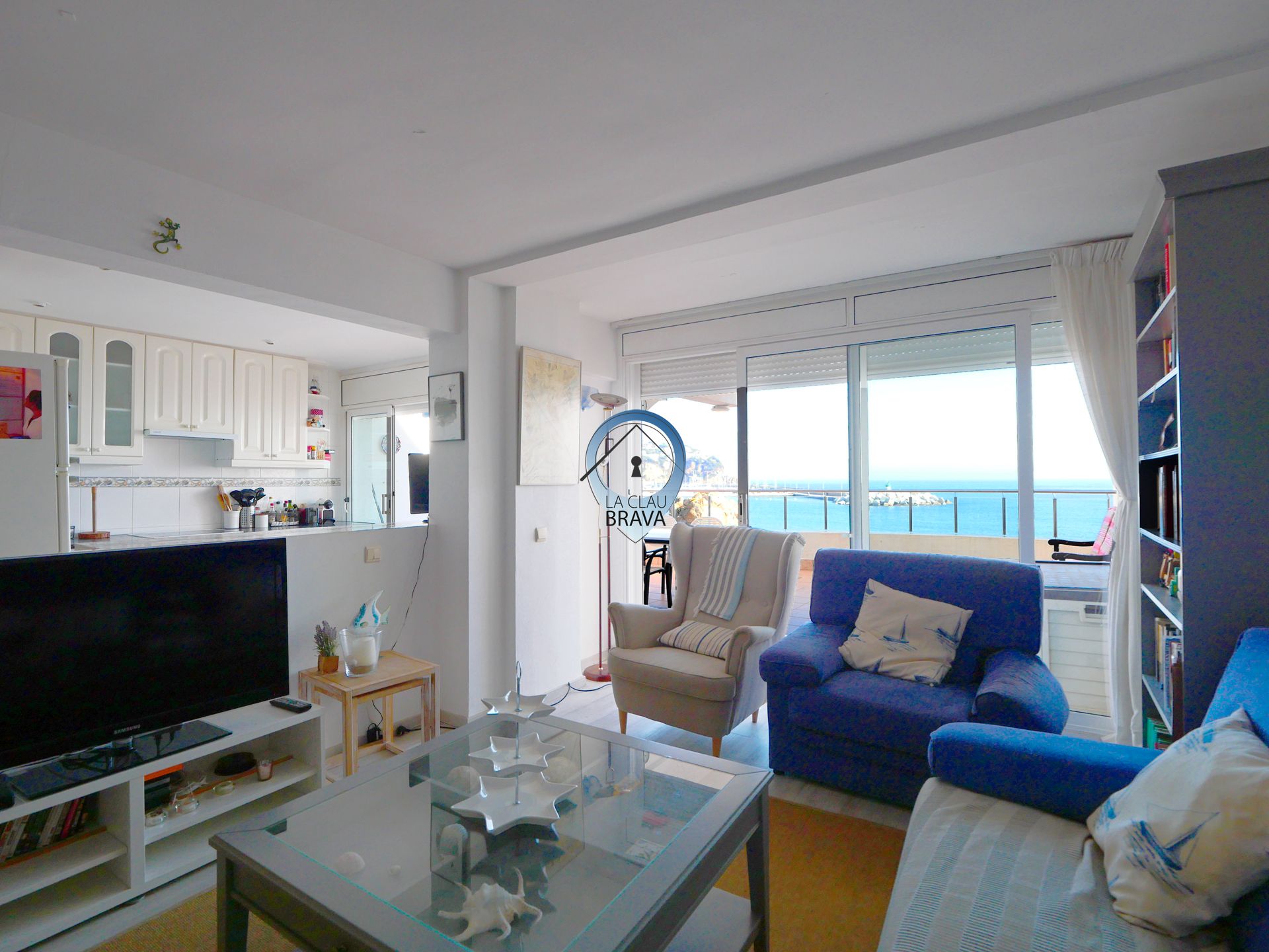 Living room of Flat for sale in Sant Feliu de Guíxols  with Heating and Terrace