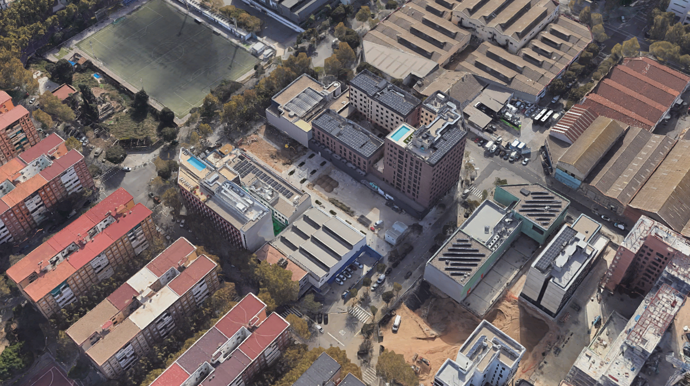 Exterior view of Industrial buildings for sale in  Barcelona Capital