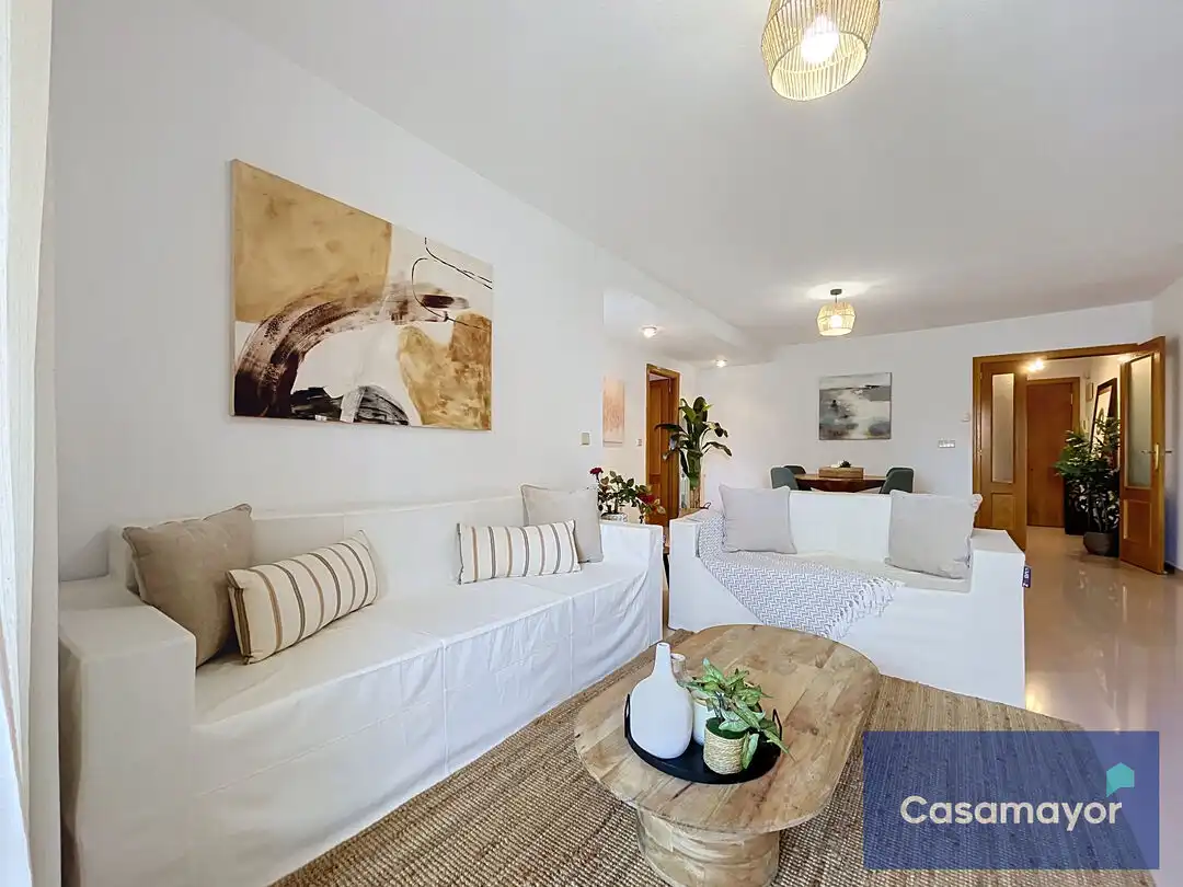Sala d'estar de Pis en venda en Alicante / Alacant amb Jardí privat, Terrassa i Traster