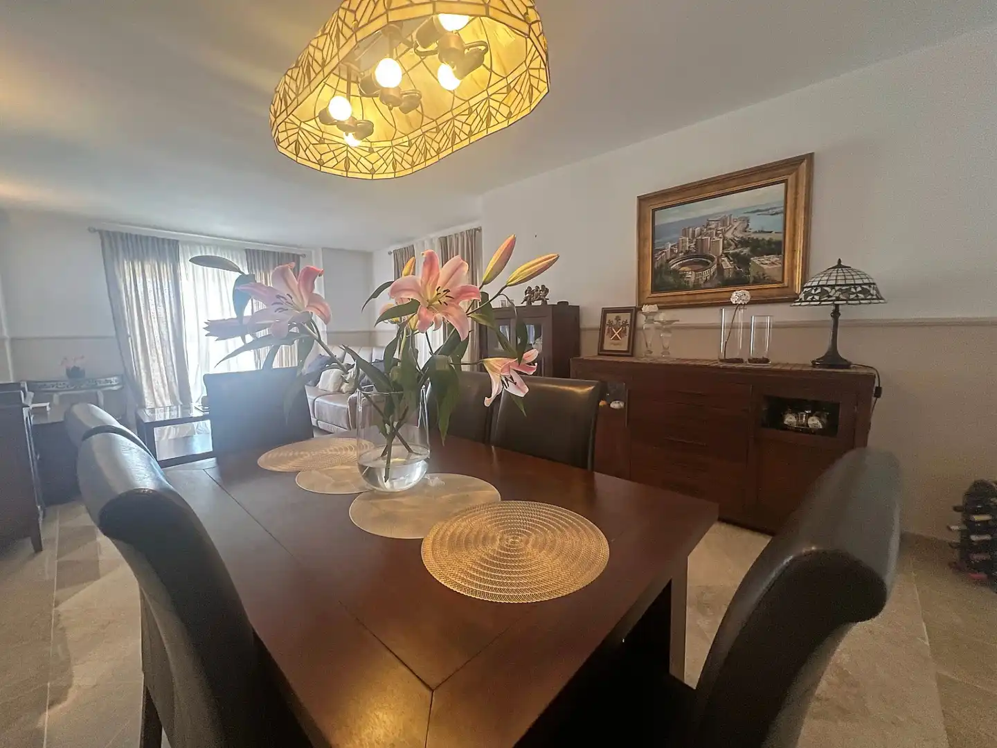 Menjador de Apartament en venda en Mijas amb Aire condicionat, Terrassa i Traster