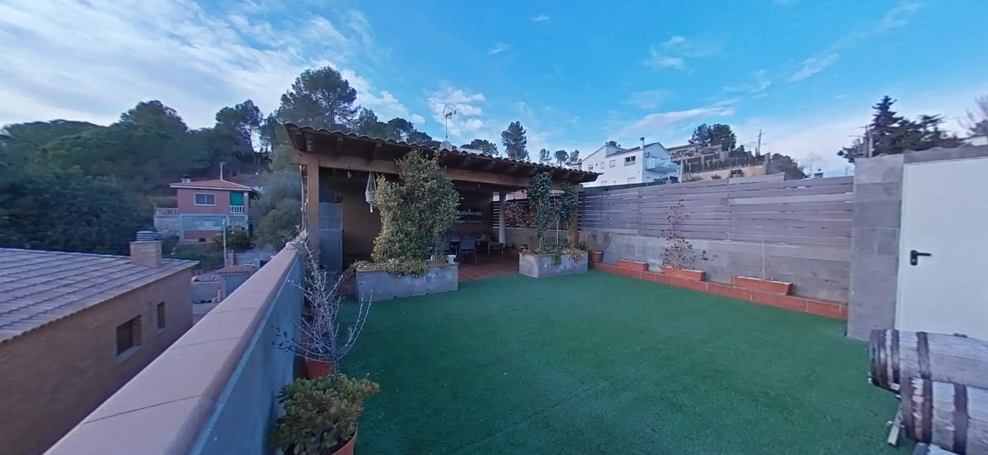 Terraza de Casa o chalet en venta en Sant Esteve Sesrovires con Aire acondicionado, Calefacción y Jardín privado