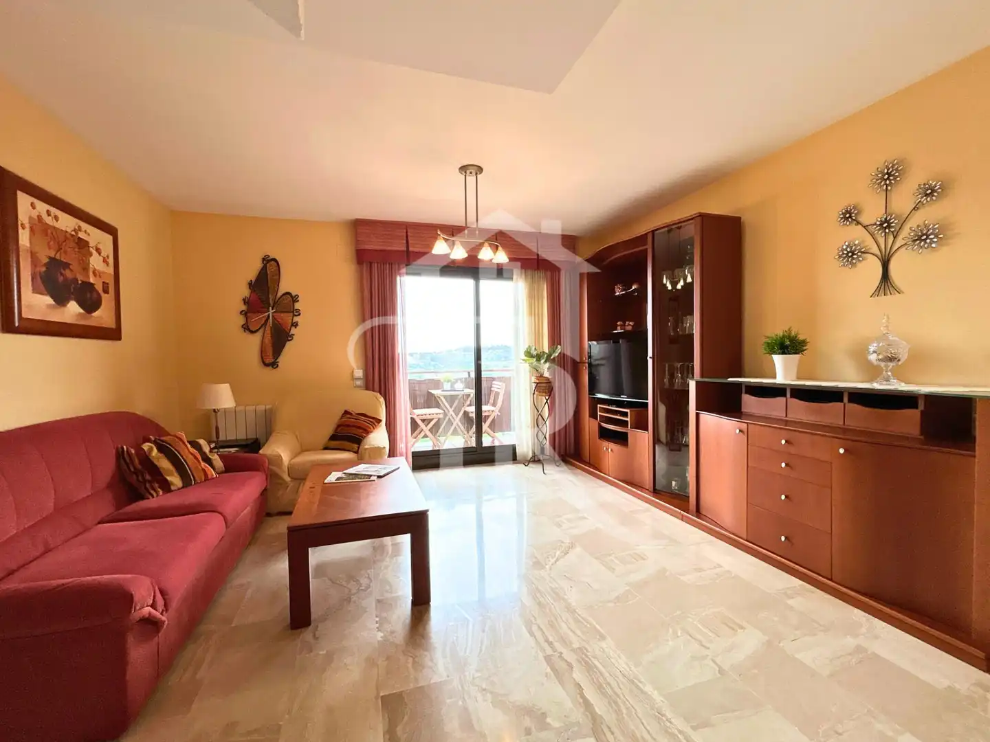 Wohnzimmer von Dachboden zum Verkauf in Rubí mit Klimaanlage, Heizung und Terrasse