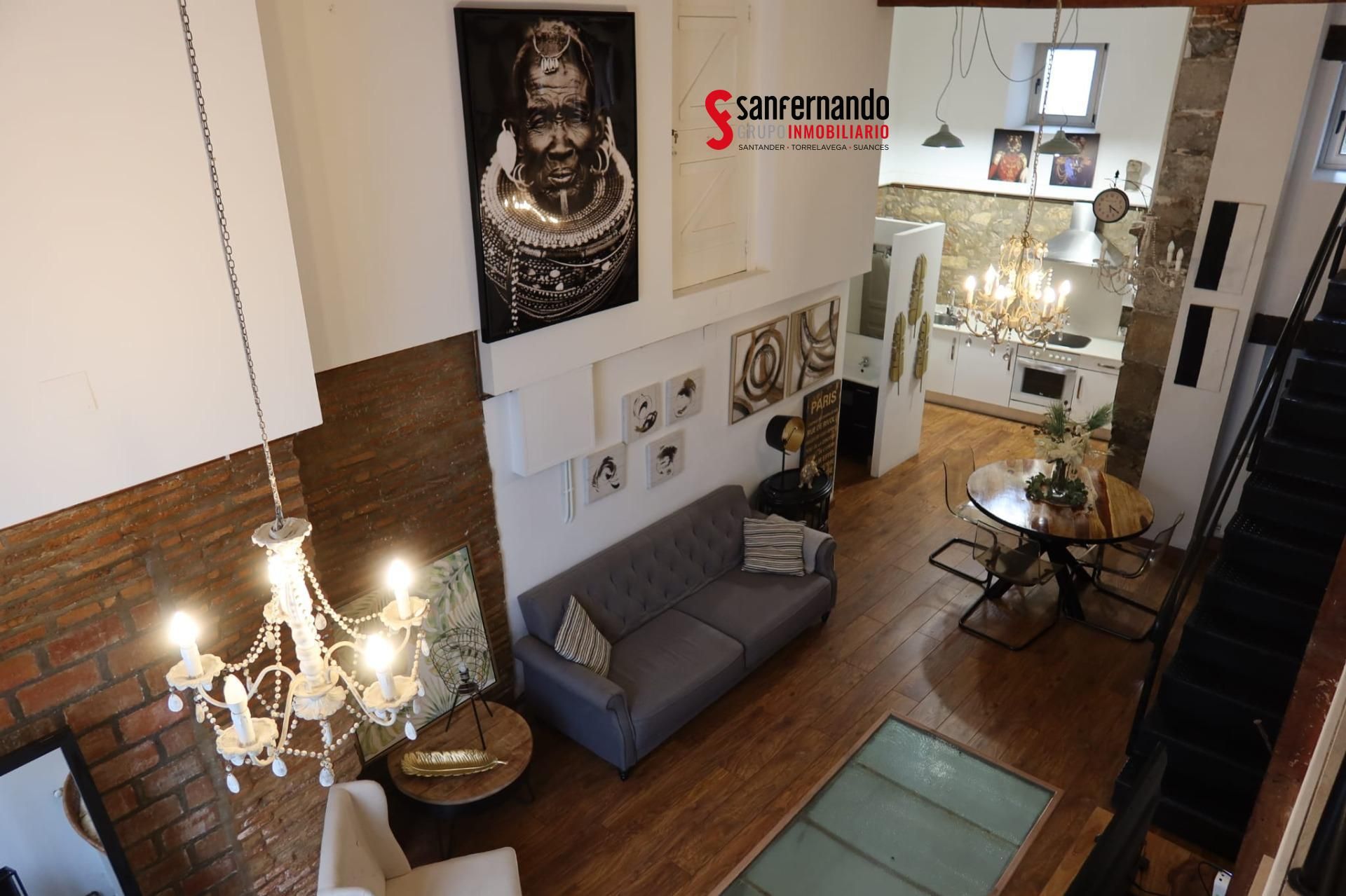 Living room of Planta baja to rent in Santander  with Heating, Parquet flooring and Furnished