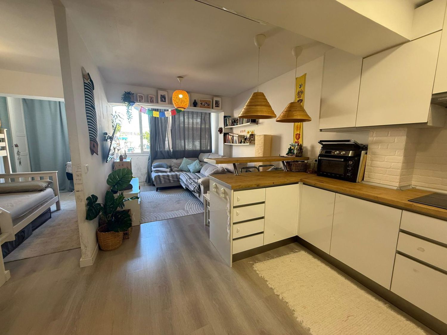 Cuina de Estudi de lloguer en Calvià amb Aire condicionat i Calefacció