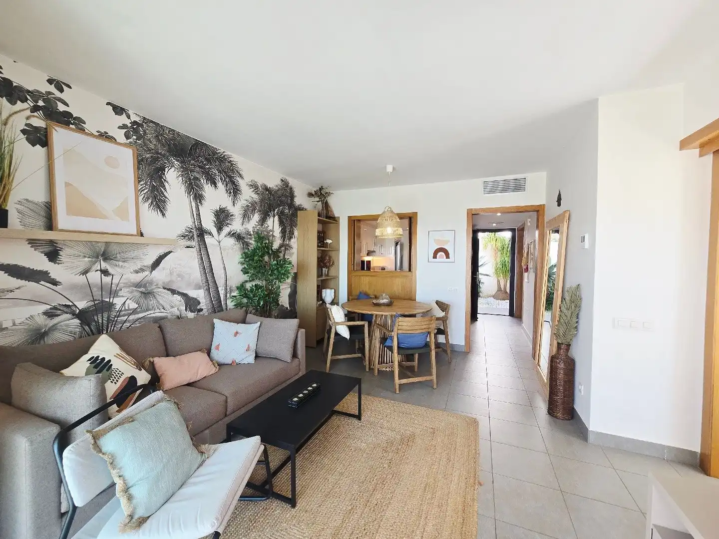 Wohnzimmer von Wohnung zum Verkauf in Mojácar mit Klimaanlage, Terrasse und Schwimmbad