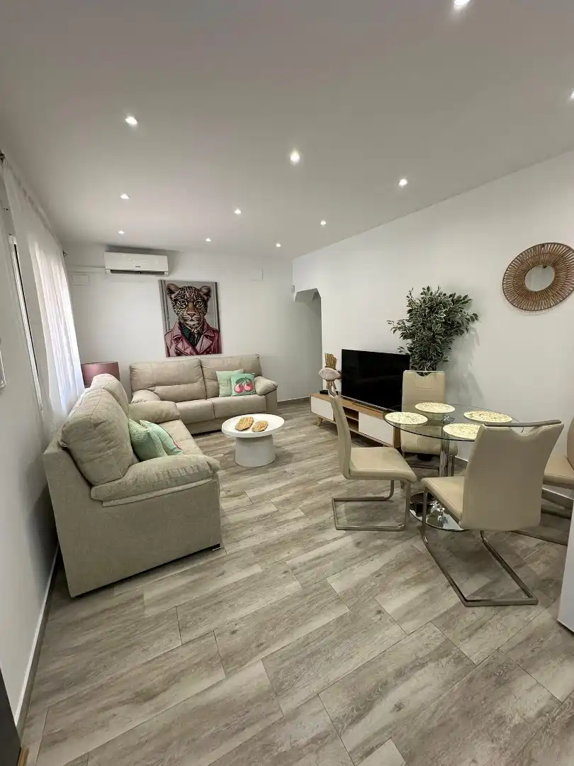 Sala de estar de Piso de alquiler en Fuengirola con Aire acondicionado, Calefacción y Amueblado