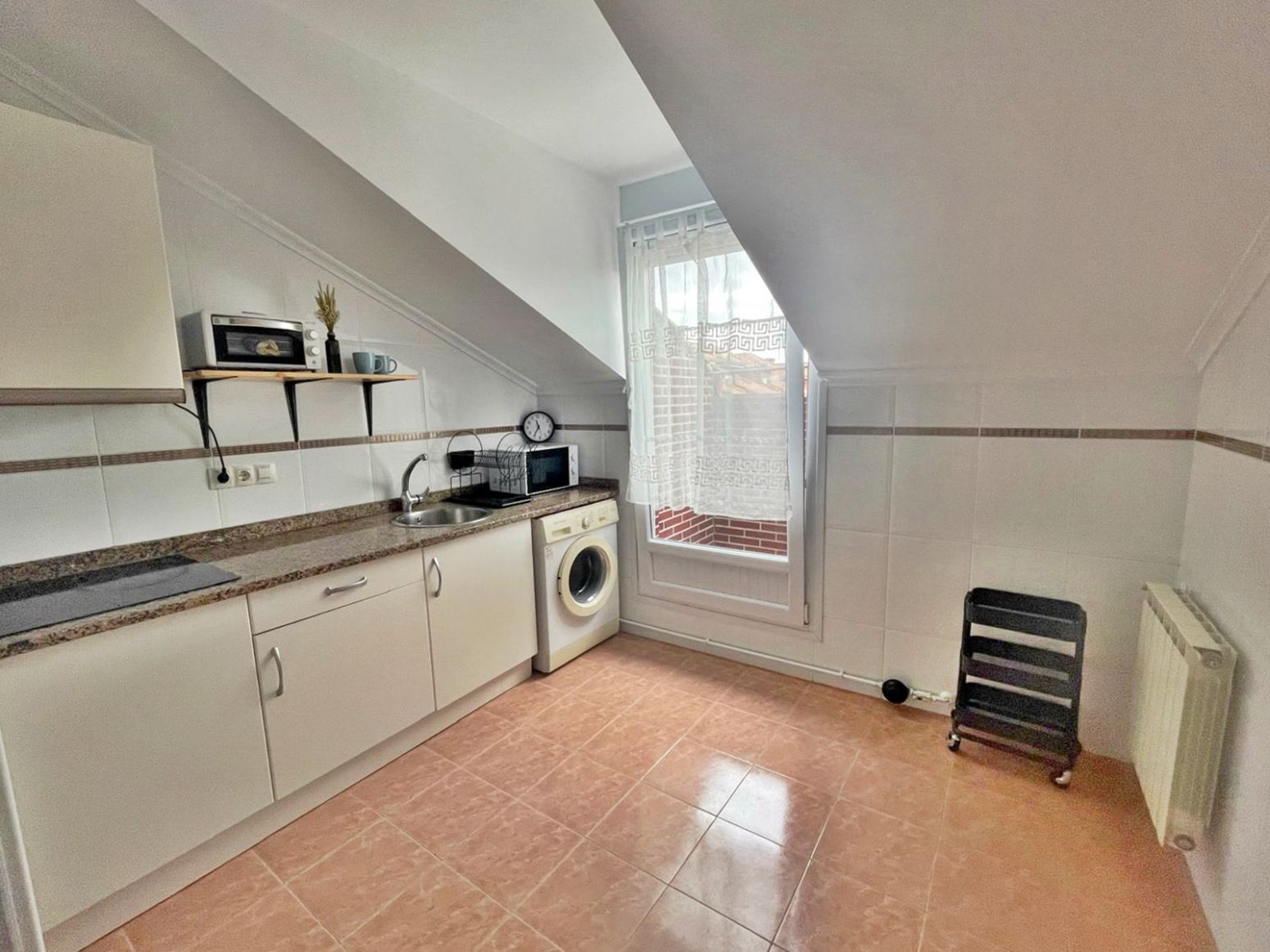 Kitchen of Attic to rent in Castañeda  with Heating and Balcony