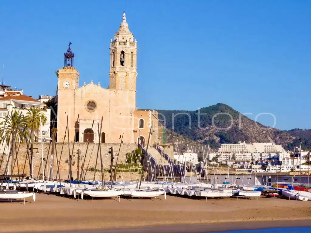 Vista exterior de Casa o xalet en venda en Sitges