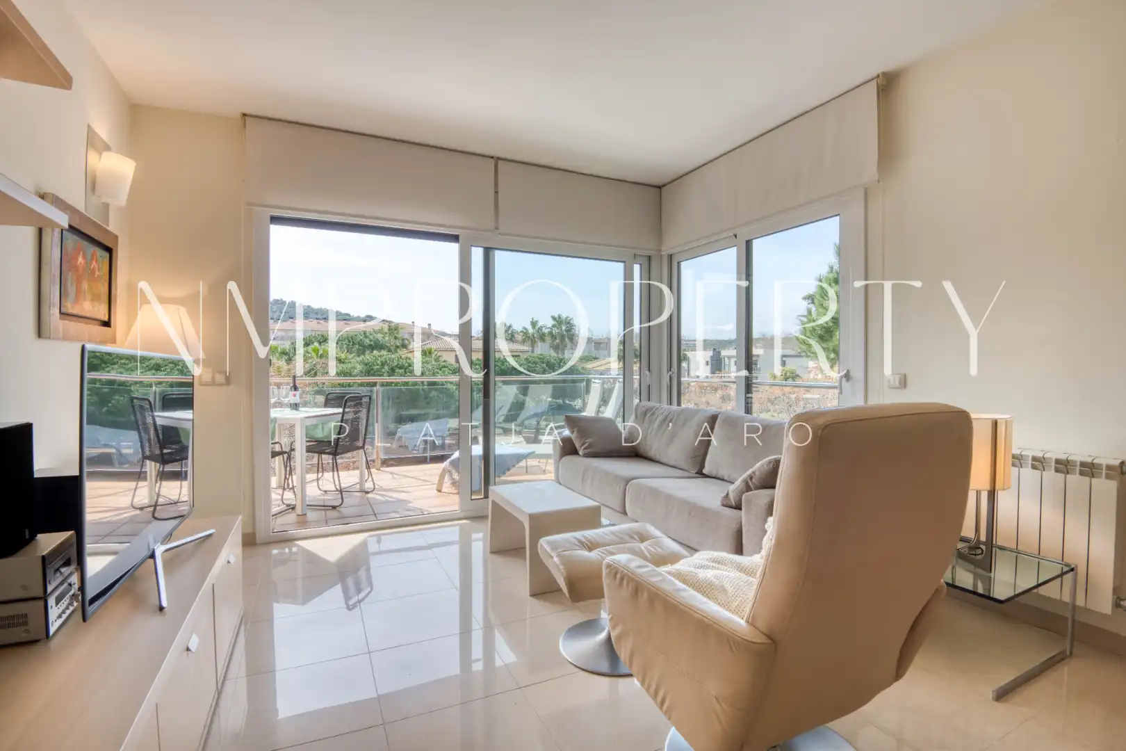 Sala d'estar de Àtic en venda en Castell d'Aro, Platja d'Aro i s'Agaró amb Calefacció, Terrassa i Forn