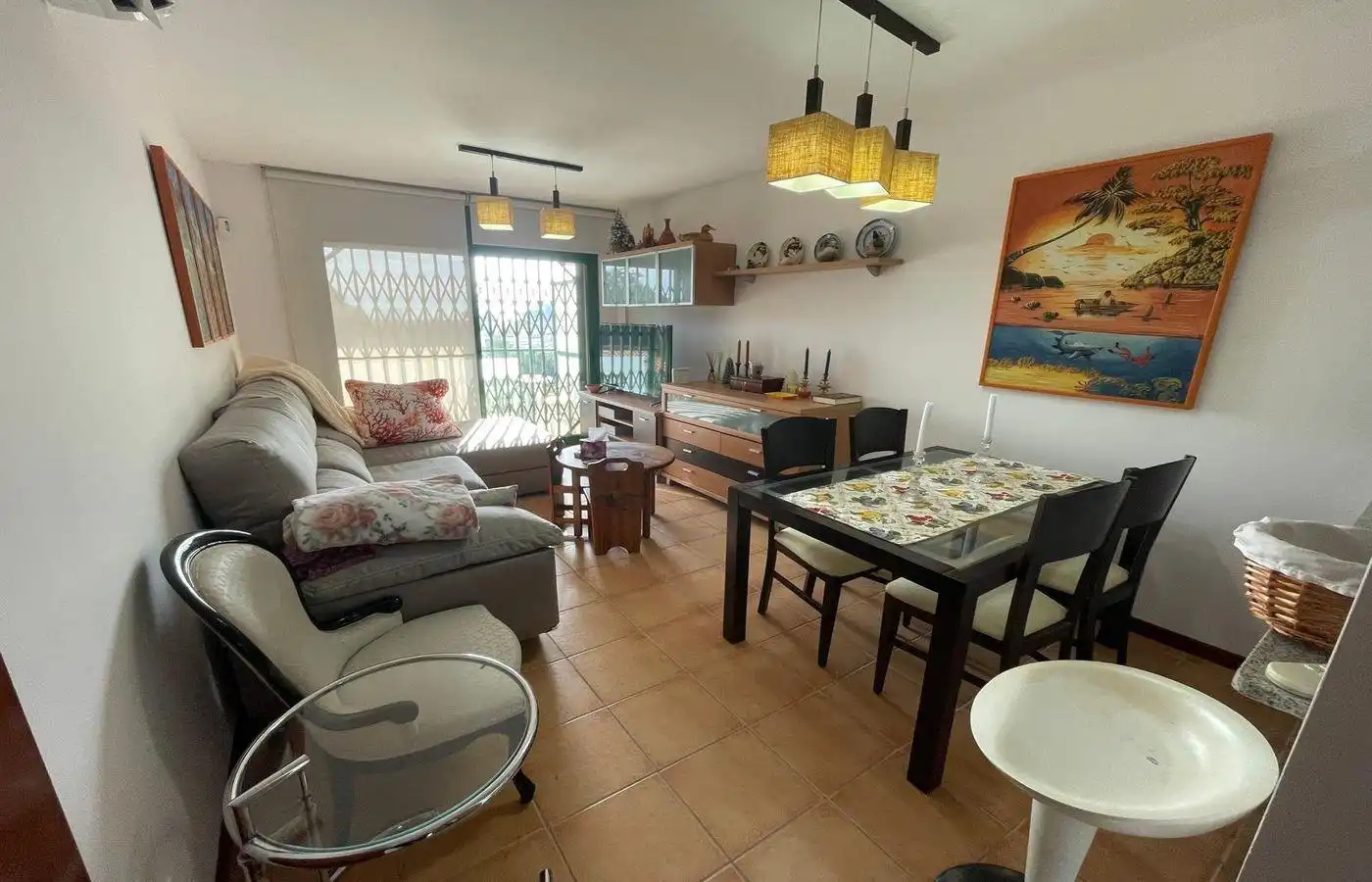 Sala de estar de Apartamento en venta en Amposta con Aire acondicionado, Calefacción y Terraza