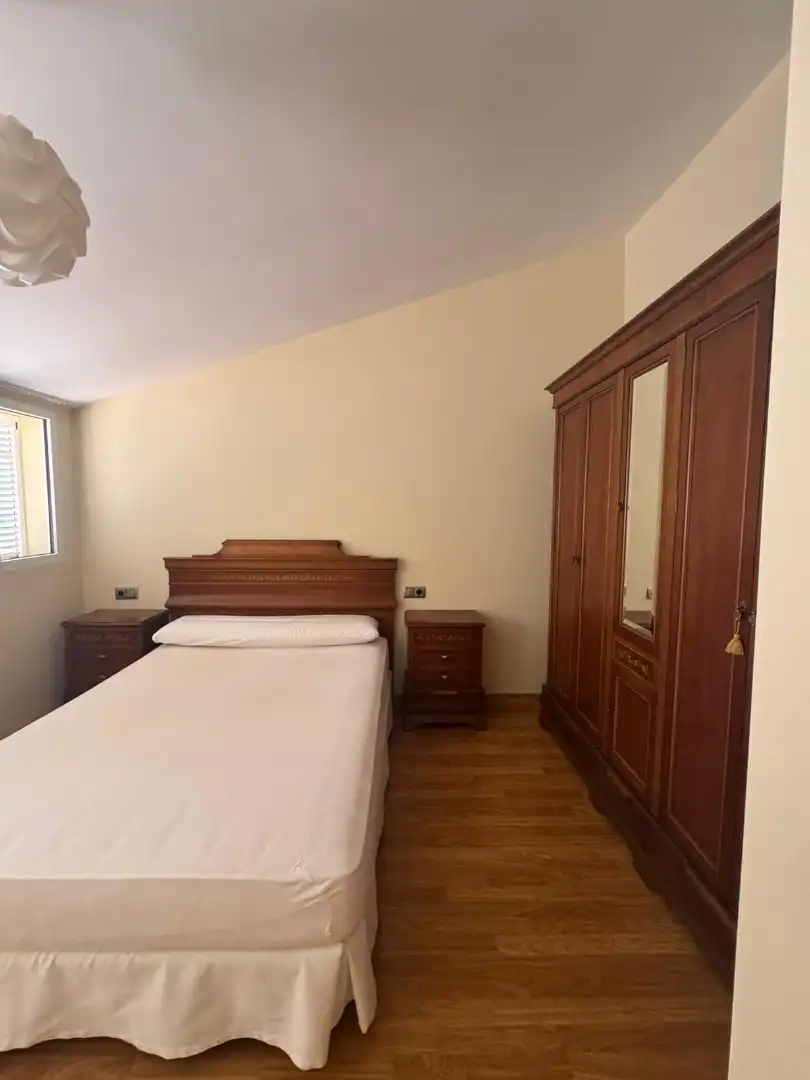 Bedroom of Attic for rent in Castuera  with Air Conditioner, Terrace and Furnished