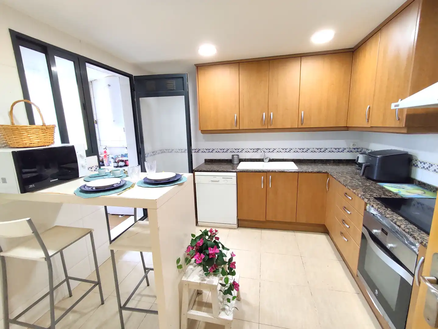Kitchen of Flat for sale in Puçol  with Air Conditioner, Parquet flooring and Terrace