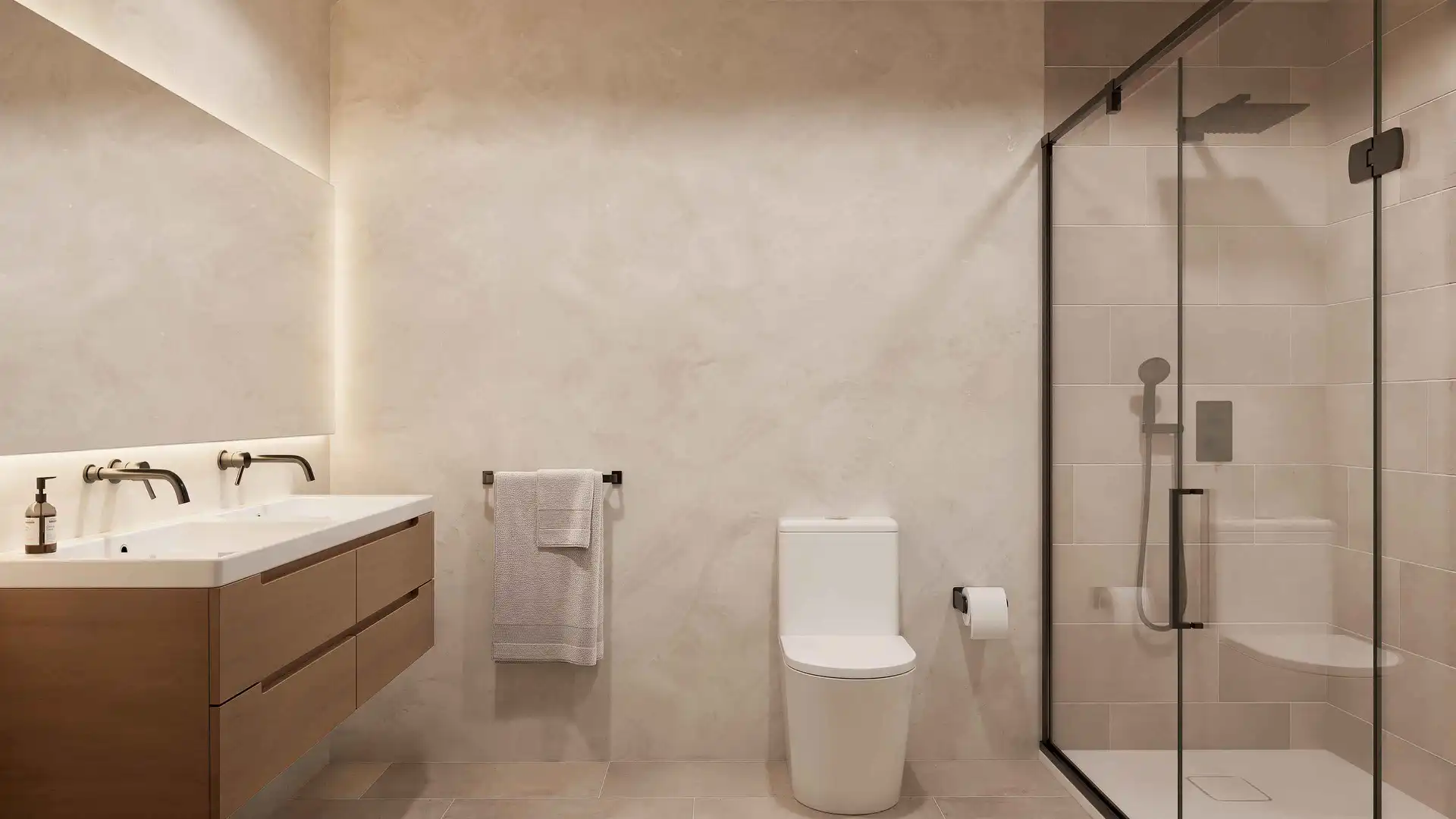 Badezimmer von Haus oder Chalet zum Verkauf in Donostia - San Sebastián  mit Heizung, Privatgarten und Terrasse