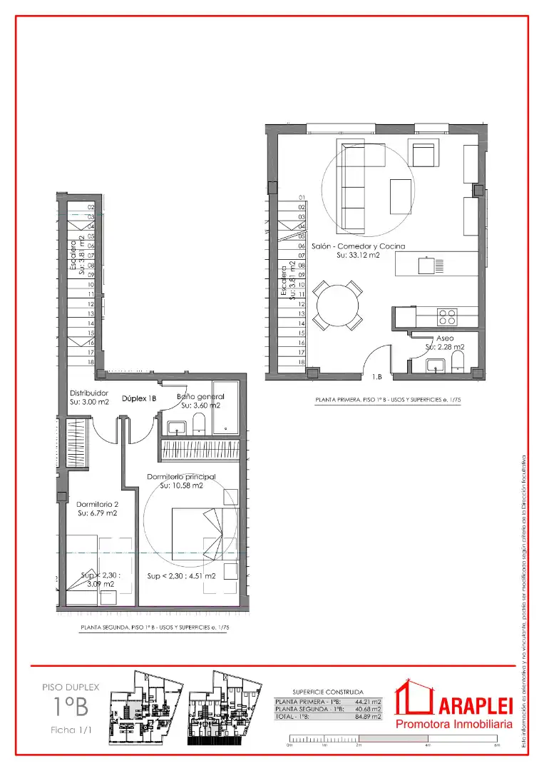 Duplex with terrace for sale in Calle de Terreros