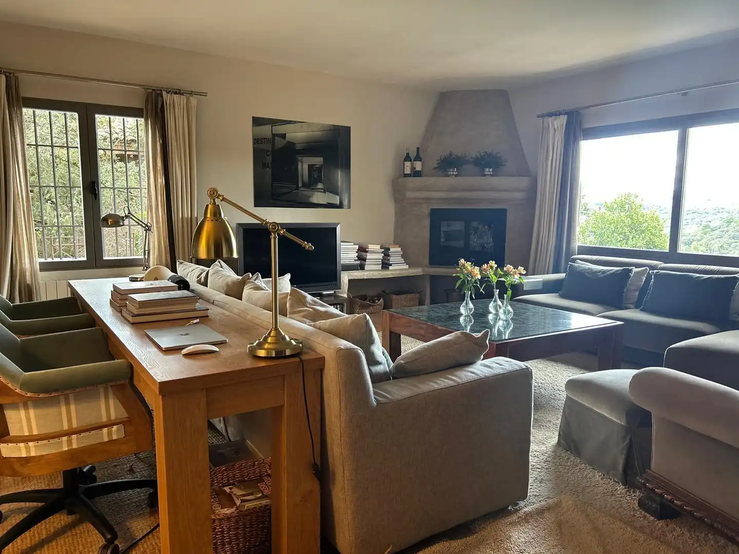 Sala de estar de Casa o chalet en venta en Torrelodones con Calefacción, Terraza y Piscina