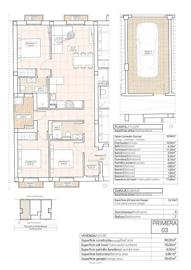 Apartment with terrace for sale in Hondón de las Nieves / El Fondó de les Neus, imagen 11