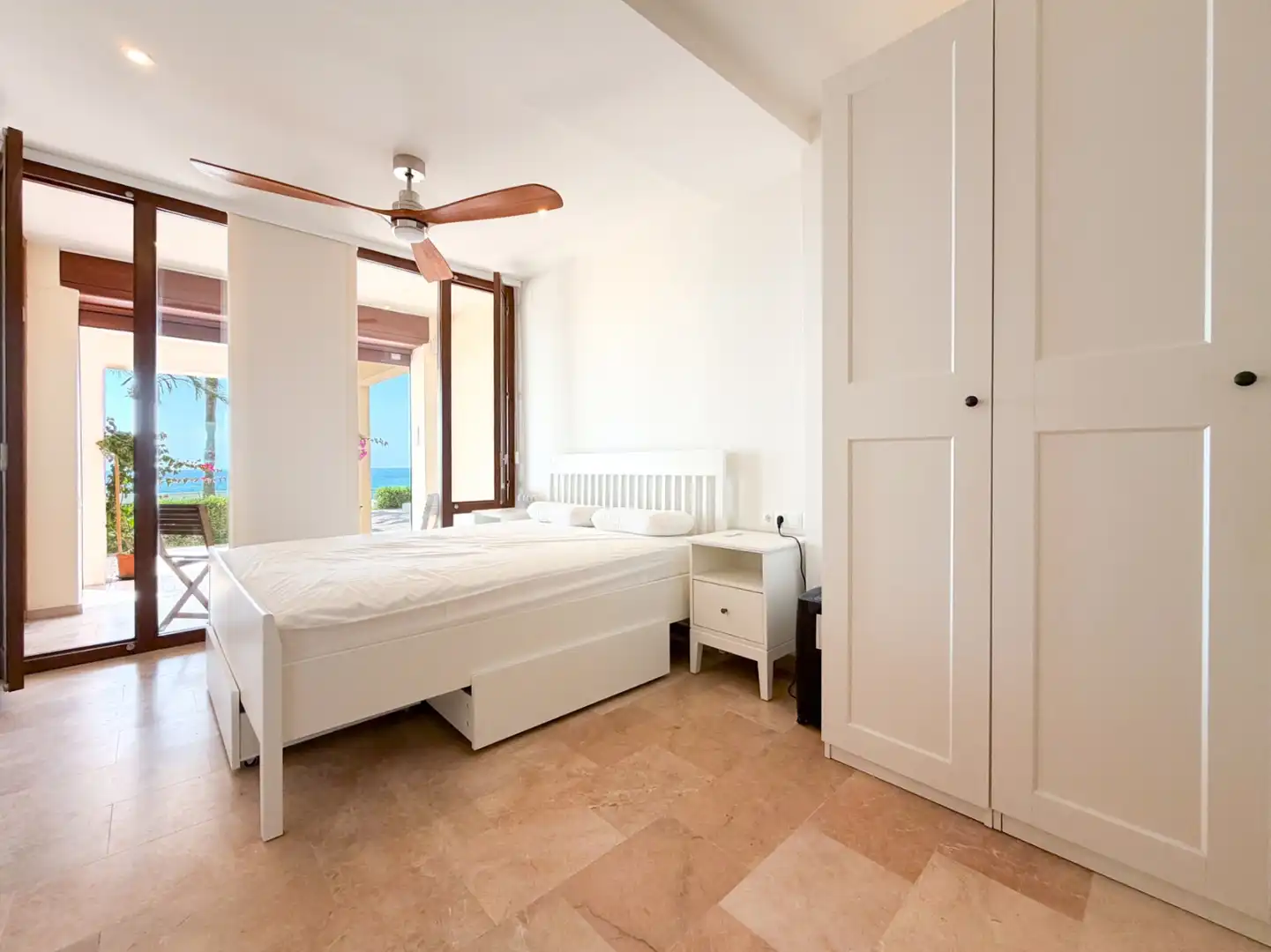 Bedroom of Apartments for rent in El Campello  with Air Conditioner, Private garden and Terrace