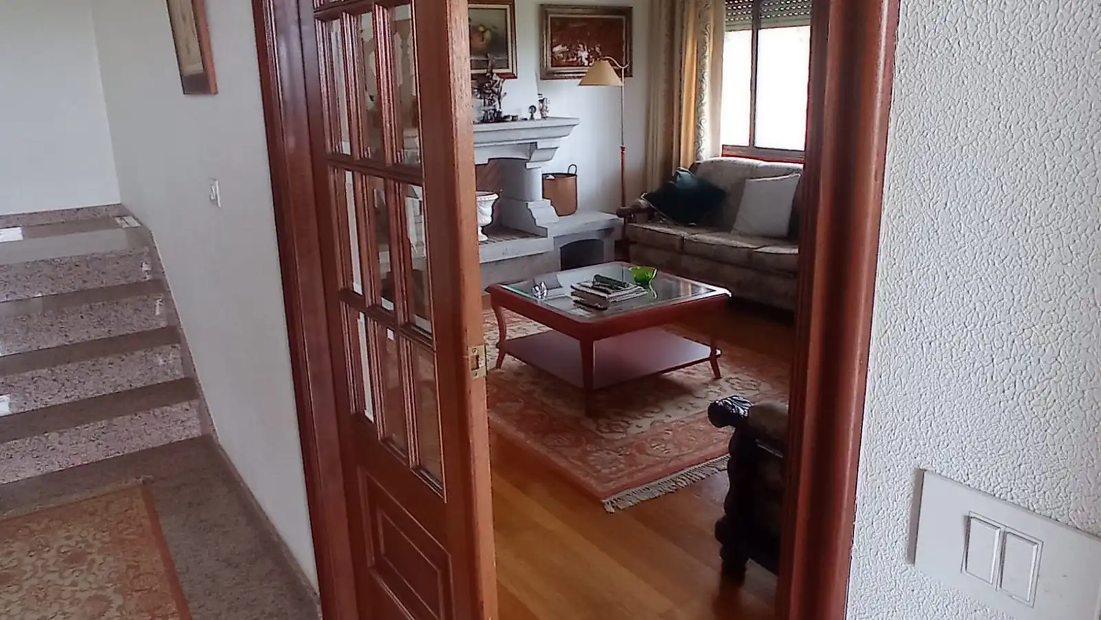 Sala de estar de Casa o chalet en venta en Vigo  con Calefacción, Jardín privado y Parquet