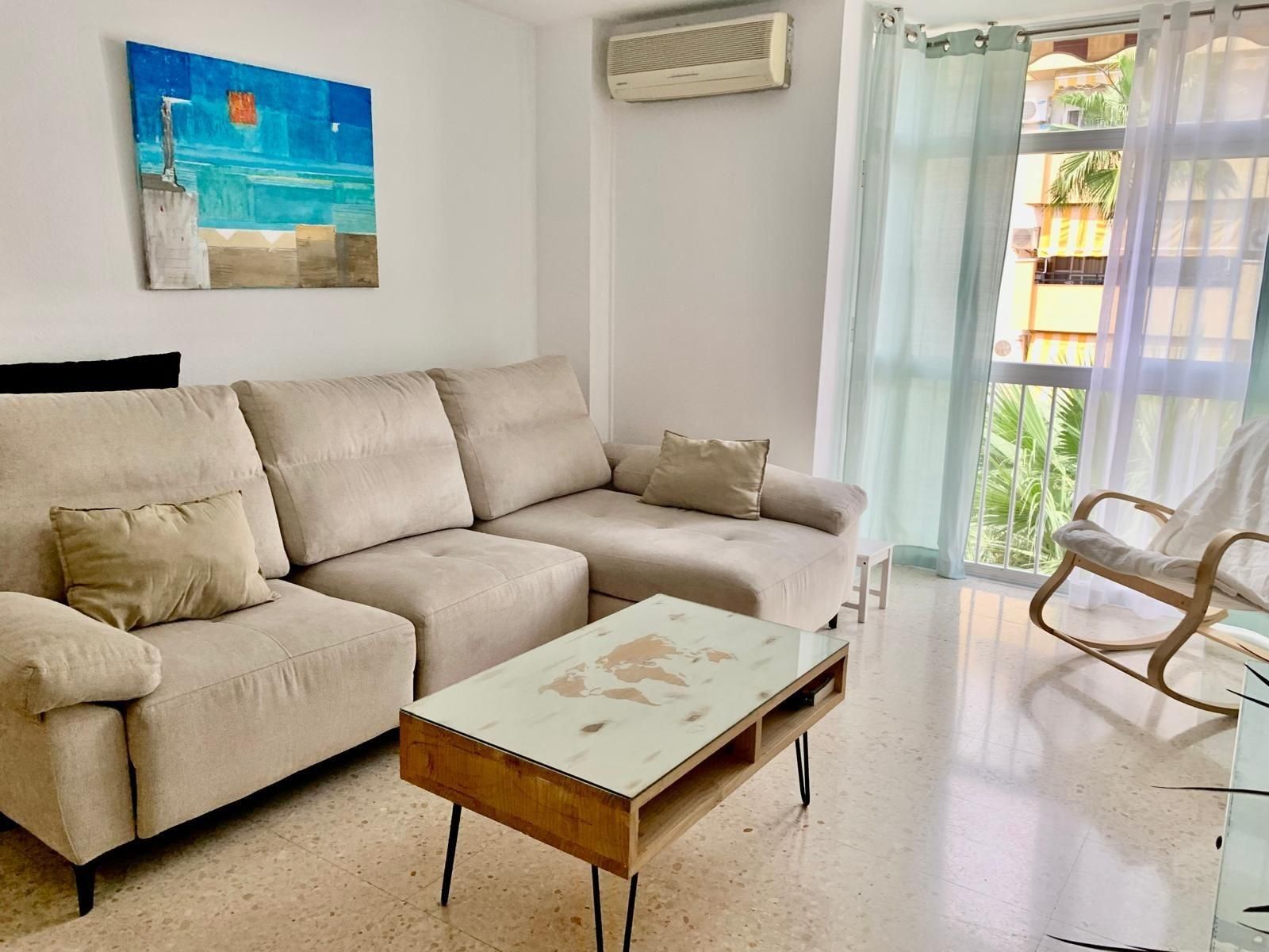 Sala d'estar de Pis en venda en Málaga Capital amb Aire condicionat i Terrassa