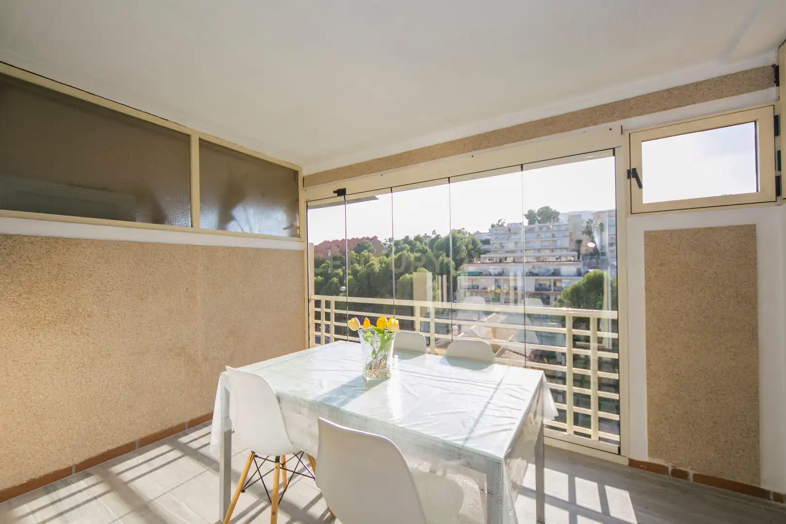 Balcony of Apartments for rent in Calpe / Calp  with Air Conditioner, Oven and Washing machine