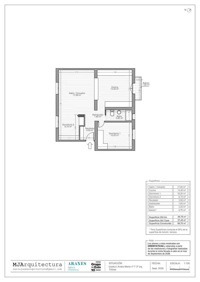 Wohnung mit Terrasse zum Verkauf in Tolosa - barrio izaskun andré mariaren, imagen 22