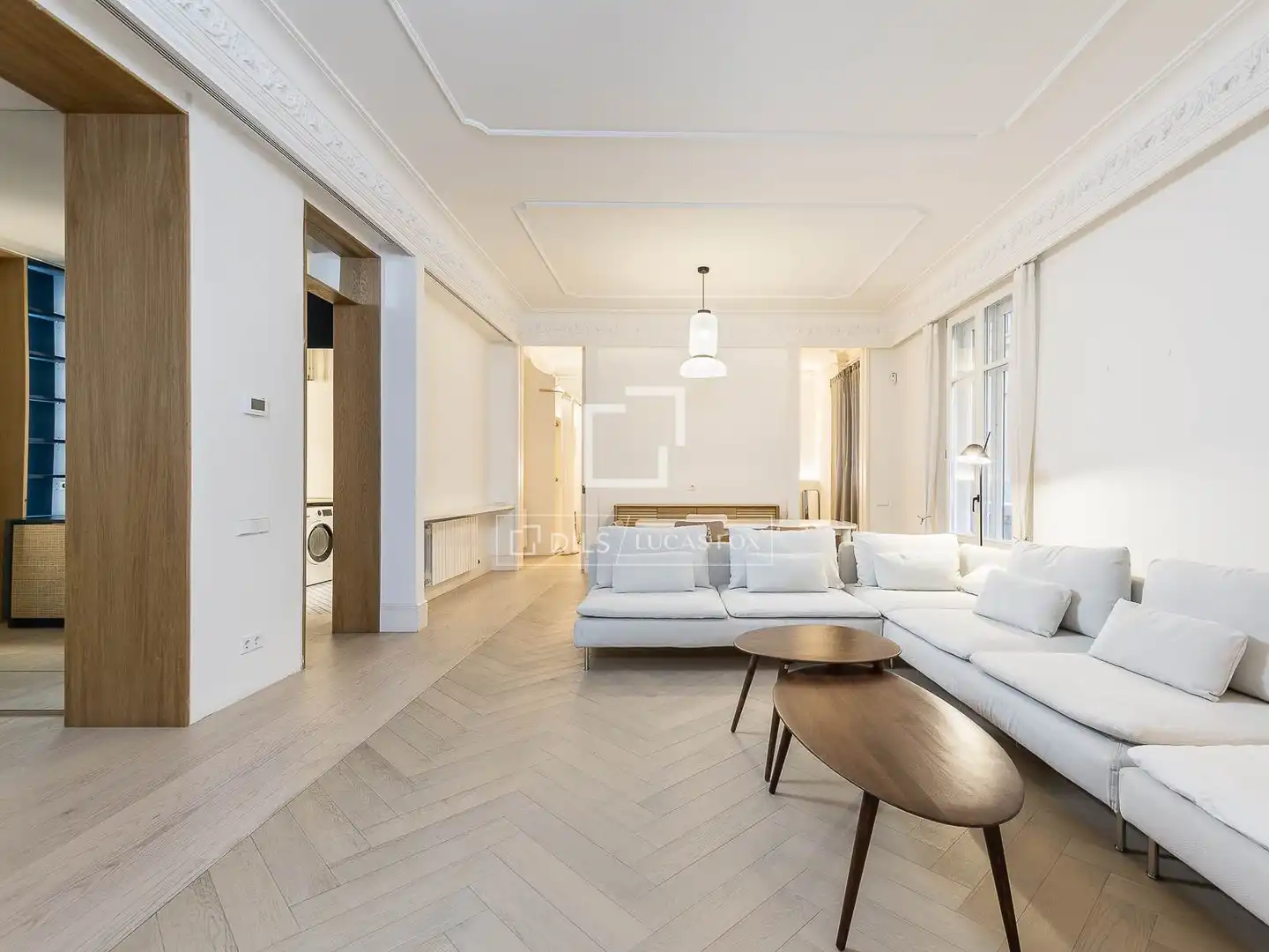 Sala de estar de Piso en venta en Barcelona con Aire acondicionado, Calefacción y Parquet