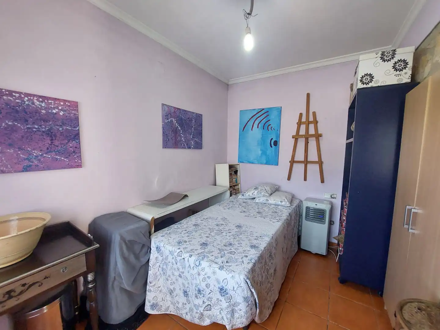 Schlafzimmer von Einfamilien-Reihenhaus zum Verkauf in Dénia mit Privatgarten und Möbliert