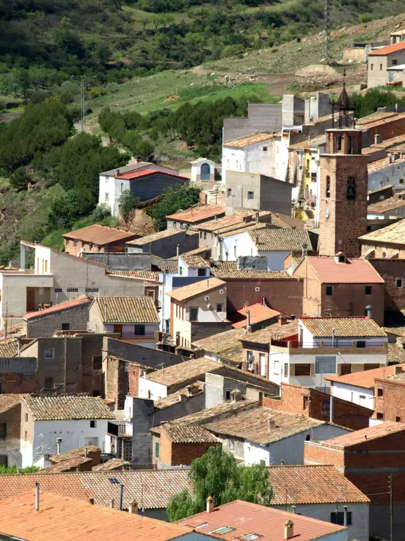 Vista exterior de Casa o chalet en venta en Alpartir con Jardín privado, Terraza y Amueblado