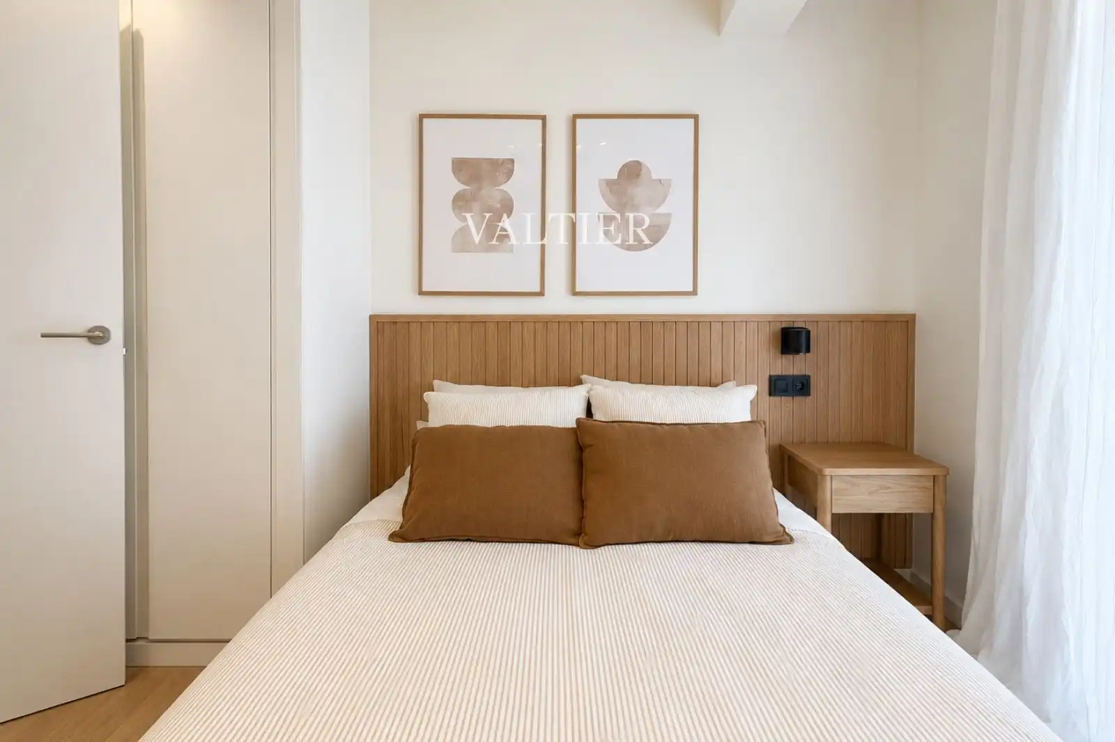 Schlafzimmer von Wohnung zur Miete in Madrid mit Klimaanlage, Heizung und Möbliert