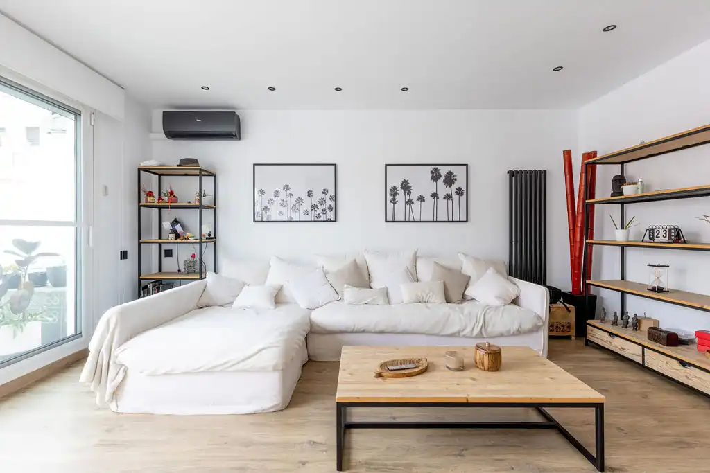 Wohnzimmer von Haus oder Chalet zum Verkauf in Badalona mit Klimaanlage, Heizung und Parkett