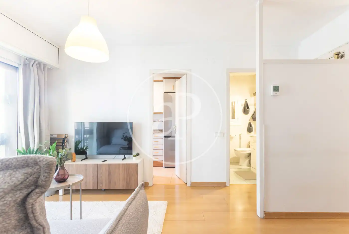 Sala de estar de Piso de alquiler en Barcelona con Amueblado y Balcón
