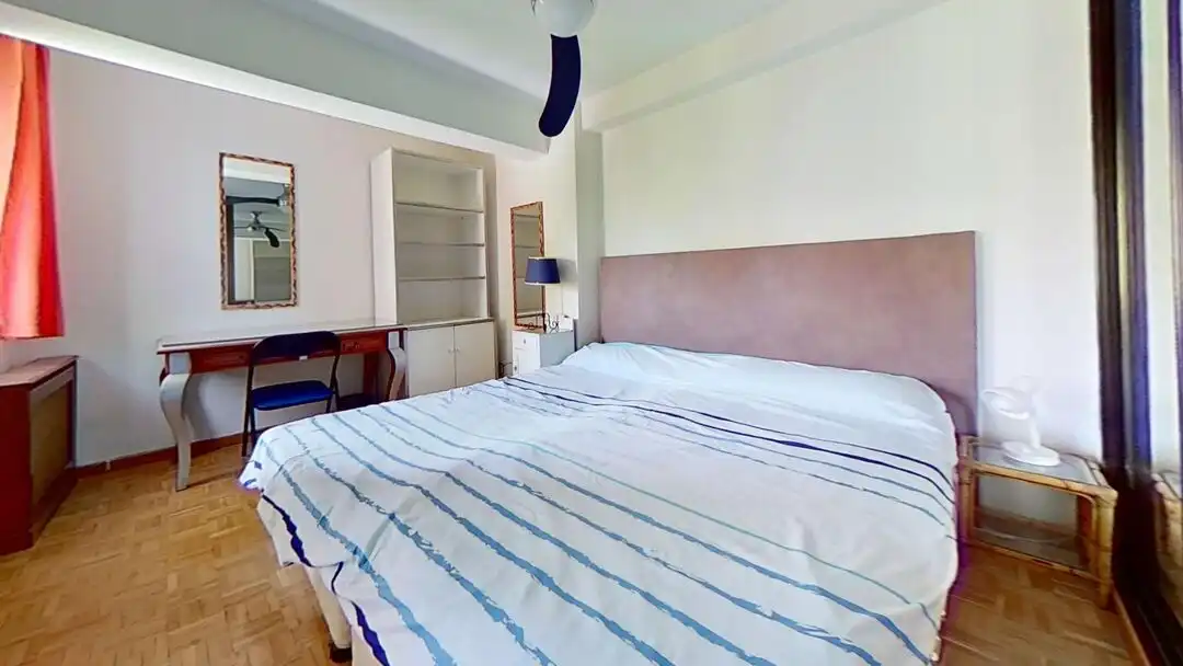 Bedroom of Flat for rent in Madrid  with Heating, Private garden and Swimming Pool