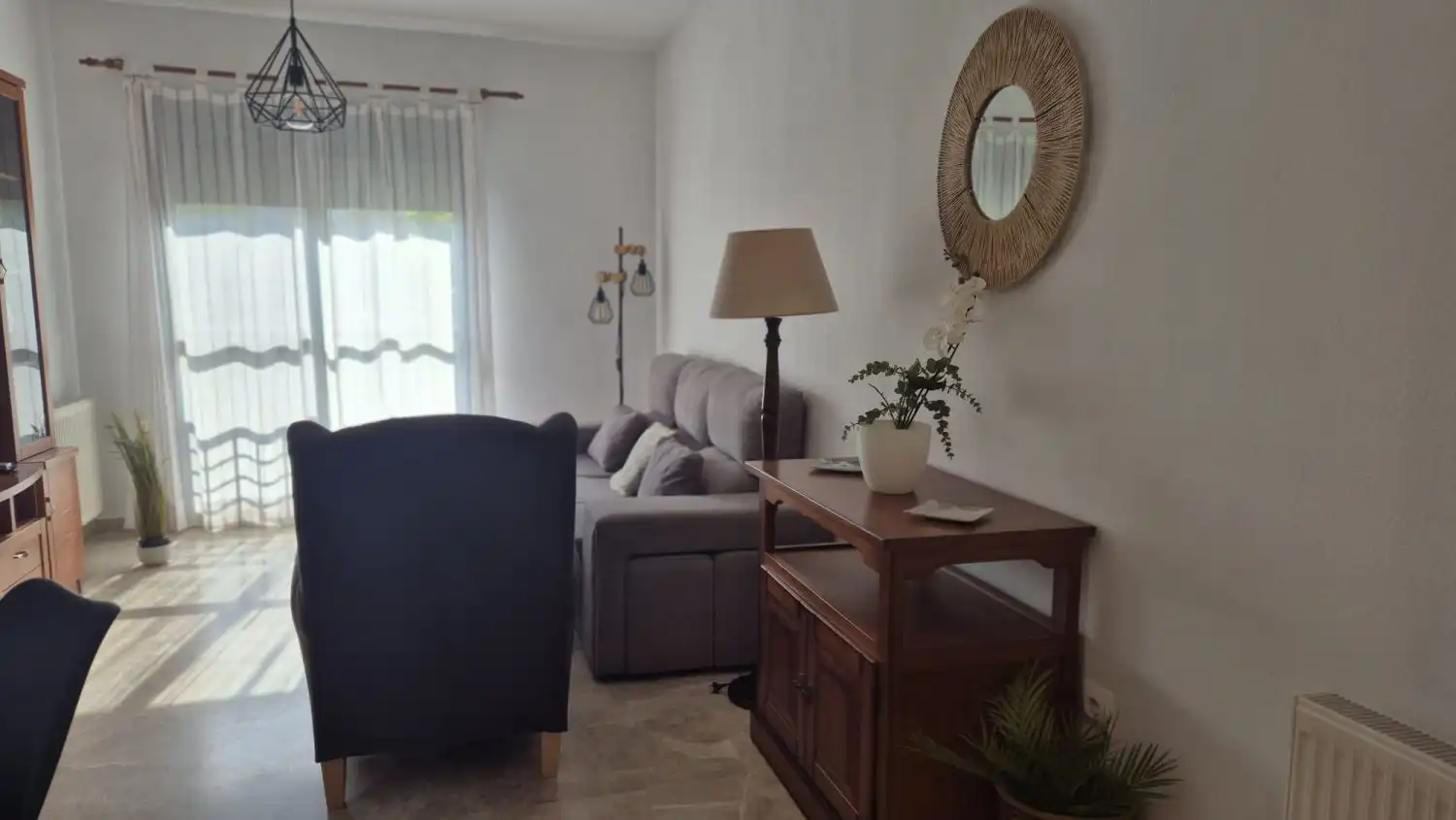 Wohnzimmer von Wohnung zur Miete in Badajoz mit Klimaanlage, Heizung und Terrasse