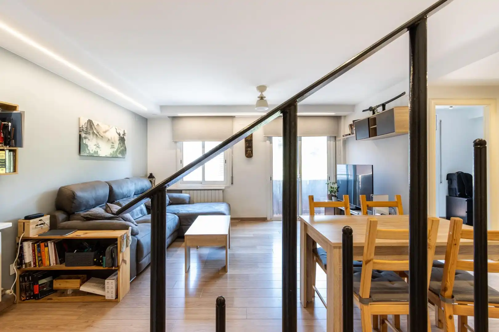 Sala d'estar de Àtic en venda en Rubí amb Aire condicionat, Calefacció i Terrassa